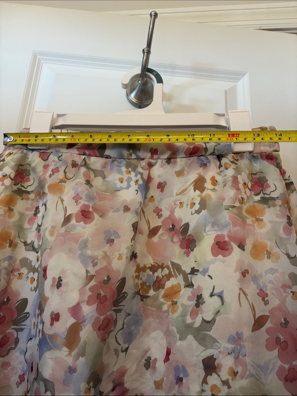 Floral A-Line Midi Skirt - Pink Multi - Picture 6 of 7